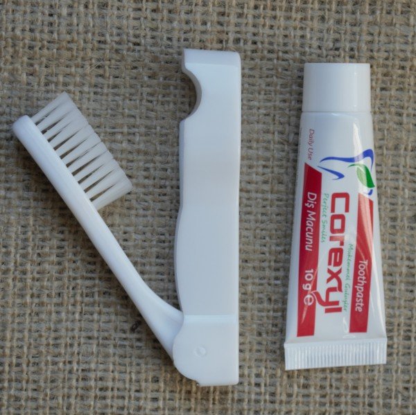 Arastana Otel Diş Seti Diş Fırçası Diş Macunu Poşetli Buklet diş Seti