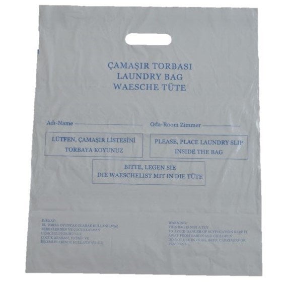Çamaşır Torbası Laundry Bag Otel Tipi Kuru Temizleme Torbası Çamaşır Poşeti