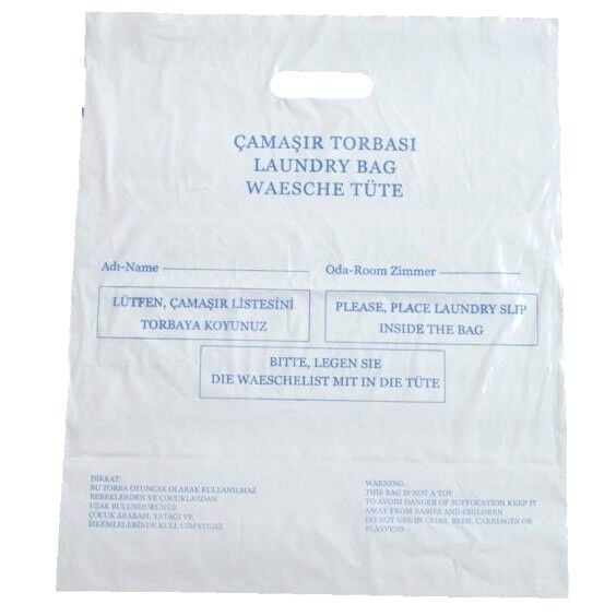 Çamaşır Torbası Laundry Bag Otel Tipi Kuru Temizleme Torbası Çamaşır Poşeti