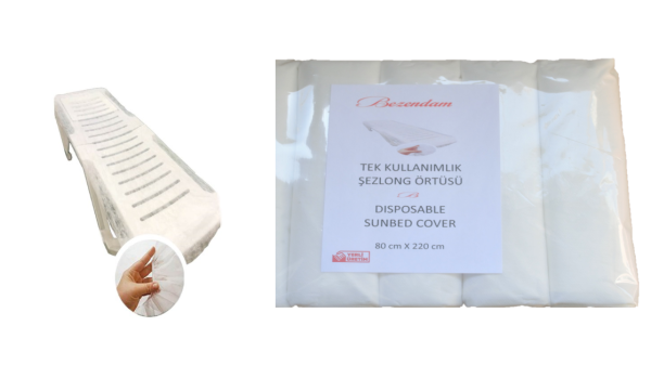 Bezendam Şezlong Örtüsü  Lastikli Tek Kullanımlık Sunbed Cover