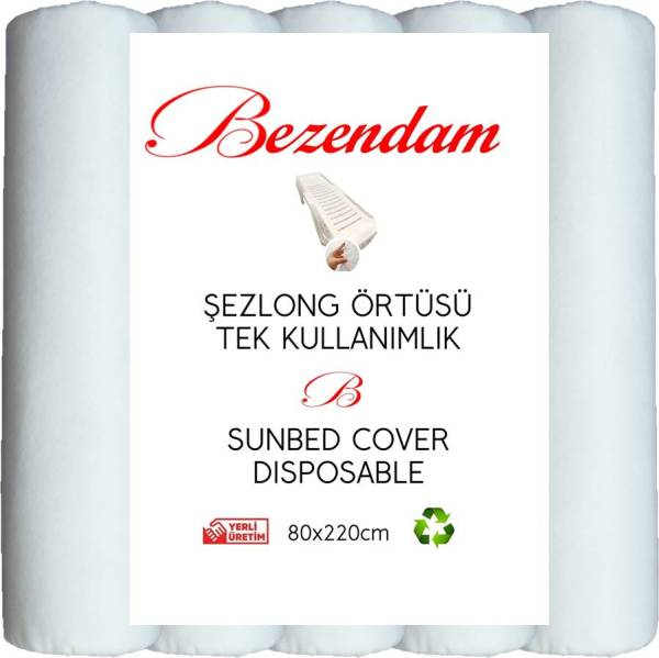 Bezendam Şezlong Örtüsü  Lastikli Tek Kullanımlık Sunbed Cover