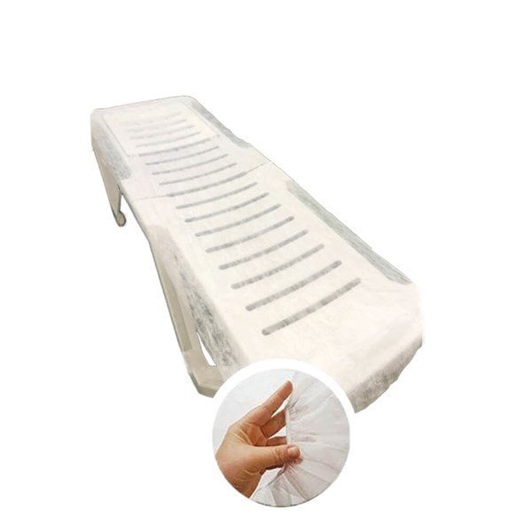 Bezendam Şezlong Örtüsü  TEK TEK PAKETLİ Lastikli Tek Kullanımlık Sunbed Cover