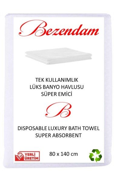 Bezendam Tek Kullanımlık Banyo Havlusu TEK TEK PAKETLİ Kullan At Banyo Havlusu