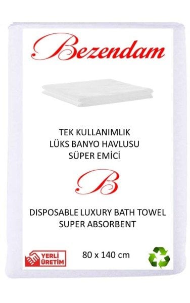 Bezendam Tek Kullanımlık Banyo Havlusu TEK TEK PAKETLİ Kullan At Banyo Havlusu