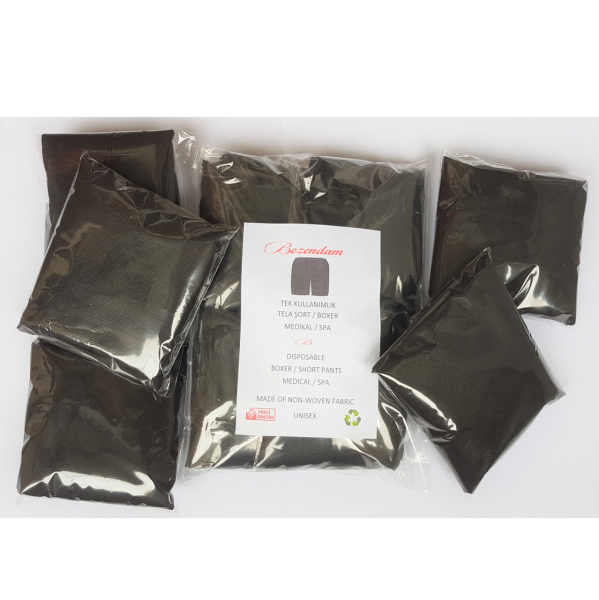 Bezendam Tek Kullanımlık Tela Şort Kullan At Şort Boxer SPA Hamam Şortu Sauna Şortu