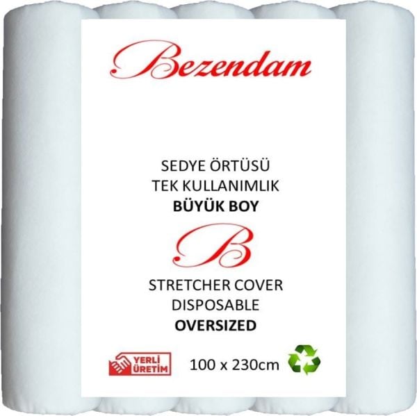 Bezendam Büyük Boy Sedye Örtüsü Masaj Yatak Örtüsü Lastikli Tek Kullanımlık