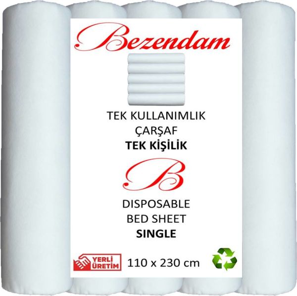Bezendam Tek Kullanımlık Çarşaf Yatak Örtüsü Kullan At Çarşaf Tek Kişilk