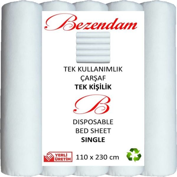 Bezendam Tek Kullanımlık Çarşaf Yatak Örtüsü Kullan At Çarşaf Tek Kişilk